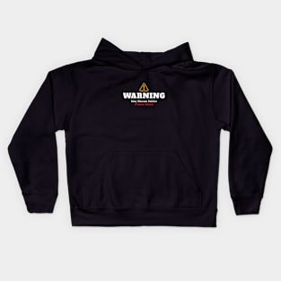 Warning: May Discuss Politics Without Notice Kids Hoodie
